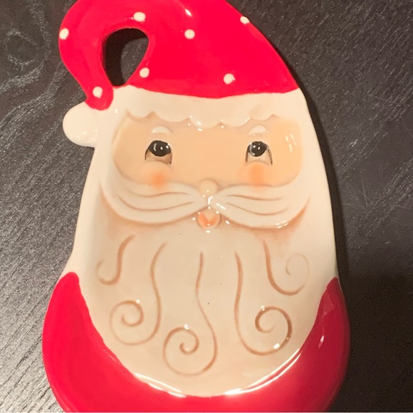 Johanna Parker Santa Claus Ceramic Spoon Rest - Nostalgic Christmas Collection - Picture 3 of 7